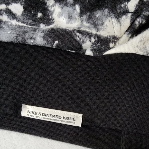 Nike Fly Black & White Tie-Dye Hoodie Sweatshirt Athleisure Active Streetwear XS - Picture 15 of 16